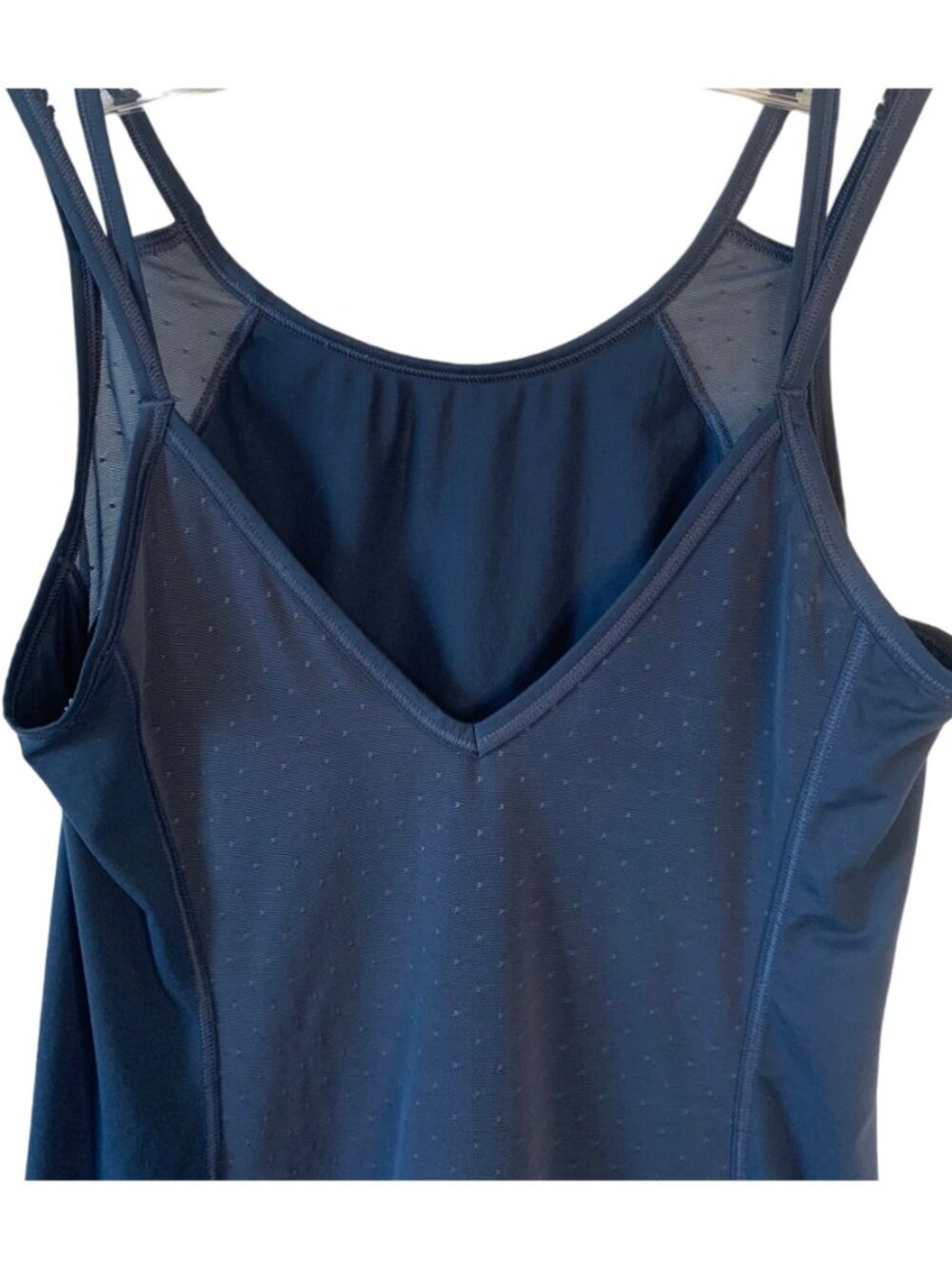 ATHLETA Navy Blue Point D'Espirit Breathable Unstinkable Athletic Tank Top M - Picture 8 of 8